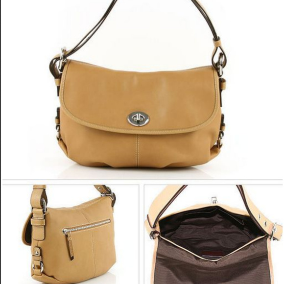 COACH LEATHER FLAP DUFFEL CONVERTIBLE F15170 BAG